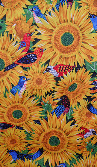 Sunflowers n' Birds  Pawkerchiefs